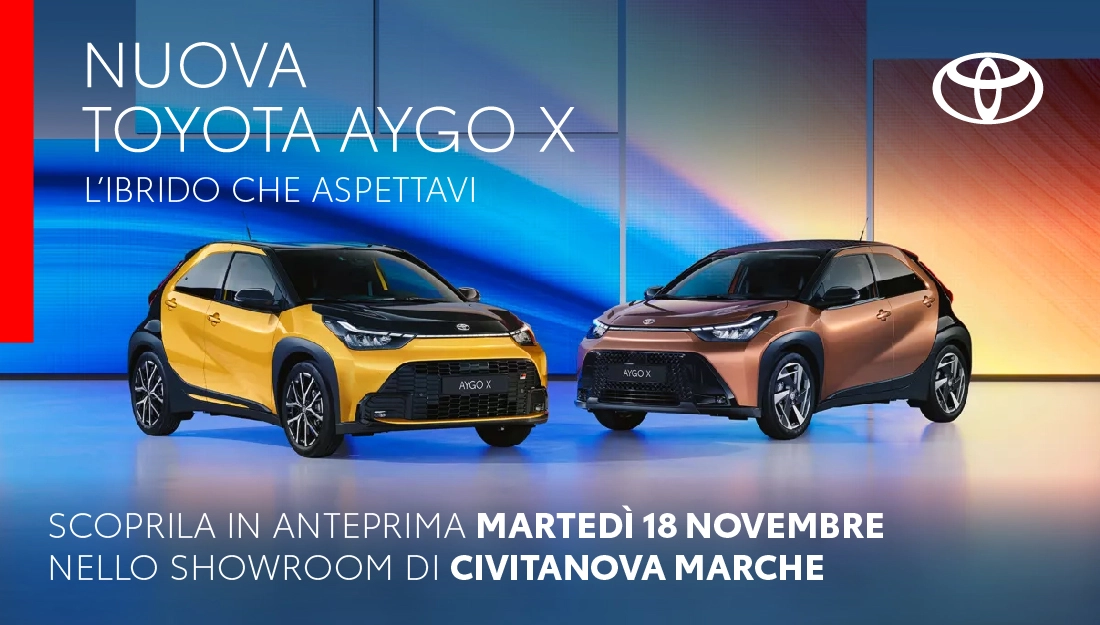Anteprima Nuova TOYOTA AYGO X HYBRID