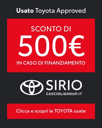 TOYOYA - Promo Usato 500€ sconto con finanziamento - Apr26